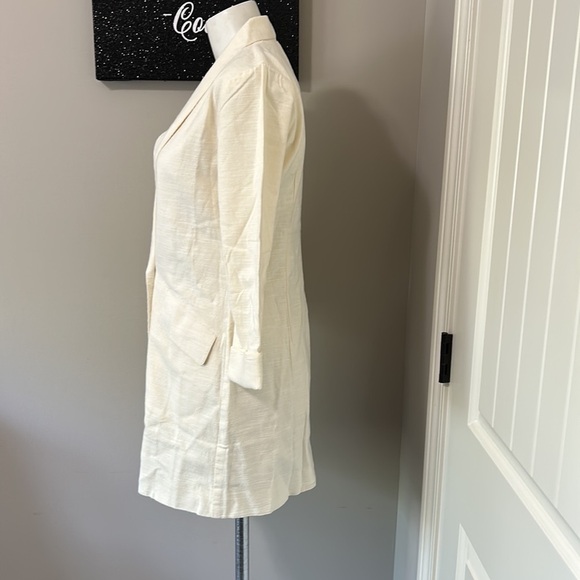 LSPACE Jenna Dress Cream White double breasted Blazer dress SZ M NEW - Picture 9 of 16